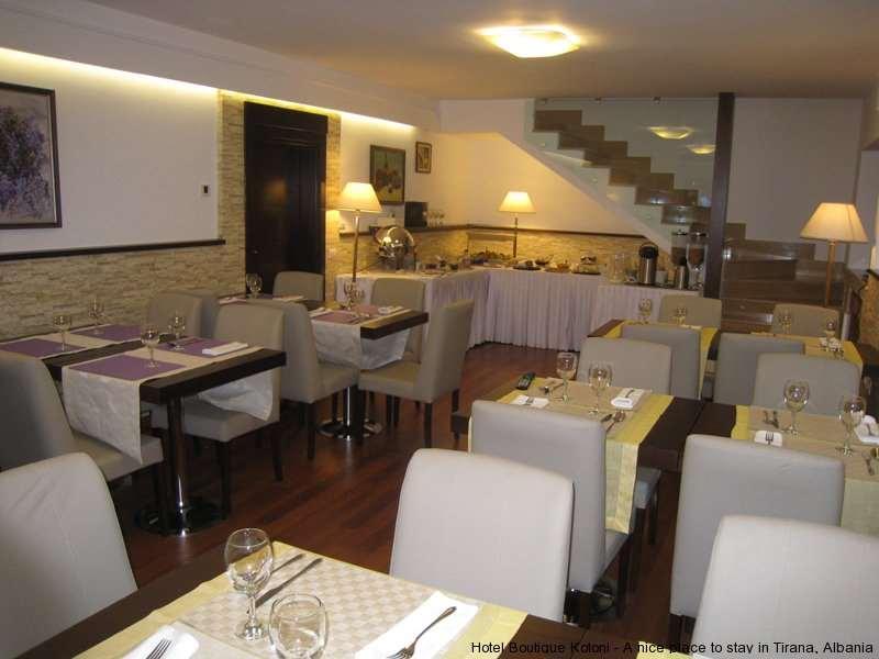 Boutique Hotel Kotoni Tirana Restaurant foto